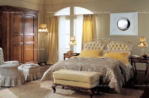 Классическая итальянская спальня с кованым изголовьем Tosca Bova