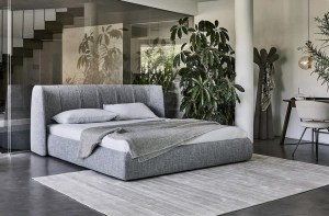 Современная кровать с мягким изголовьем   Брера(linea home)– купить в интернет-магазине ЦЕНТР мебели РИМ
