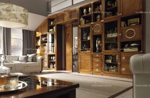 Роскошная итальянская мебель для кабинета библиотека Wall(carotti) – купить в интернет-магазине ЦЕНТР мебели РИМ