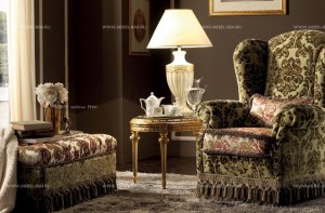 Итальянское кресло с высокой мягкой спинкой  Vittorio (misura salotti)– купить в интернет-магазине ЦЕНТР мебели РИМ