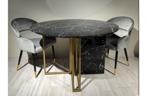 Современный круглый стол под мрамор диаметр 120(F-1171-1)– купить в интернет-магазине ЦЕНТР мебели РИМ