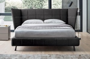 Cовременная итальянская кровать Gaber с мягким изголовьем, фабрика Felis