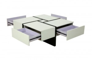 Современный квадратный журнальный столик(MK-5804-WT) – купить в интернет-магазине ЦЕНТР мебели РИМ