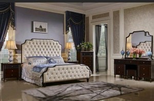 Кровать с мягким изголовьем  Хайди (MK-6800-DNS)– купить в интернет-магазине ЦЕНТР мебели РИМ