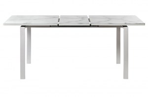 Современный стол под мрамор с белыми ножками (R0413)– купить в интернет-магазине ЦЕНТР мебели РИМ