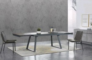Прямоугольный обеденный раздвижной серый керамический стол(fr 0589)– купить в интернет-магазине ЦЕНТР мебели РИМ
