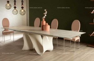Дизайнерский итальянский стол  tonin_casa art8014frv wave