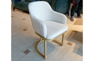 Мягкий стул с подлокотниками белый(мик белла)– купить в интернет-магазине ЦЕНТР мебели РИМ