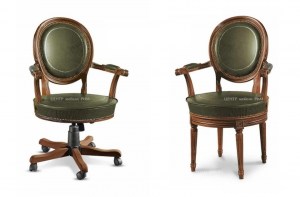 Итальянское кресло  c вращающейся ножкой на колесиках  btcinternational(V261/P.V262/P)– купить в интернет-магазине ЦЕНТР мебели РИМ