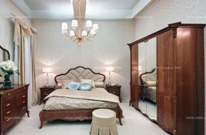 Кровать Giullieta с мягким изголовьем casa 39 мебель италии