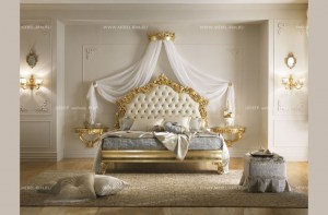 Итальянская кровать с мягким изголовьем  Verdi  art781 casa+39