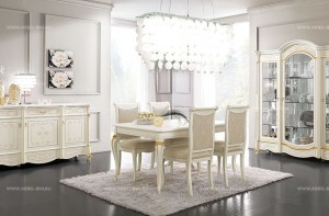 Стол круглый раздвижной от классической итальянской гостиной Diamante art2613 casa39 италия мебель