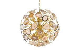 Совремнный потолочный светильник-люстра в форме шара  Branquinho L.