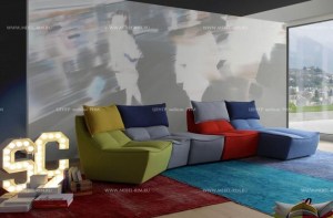 Современный итальянский модульный диван Hip Hop(caliaitalia)– купить в интернет-магазине ЦЕНТР мебели РИМ