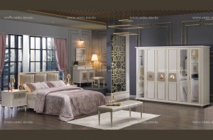 Спальный гарнитур в стиле арт-деко известного турецкого бренда Mistral (bellona turker– купить в интернет-магазине ЦЕНТР мебели РИМ